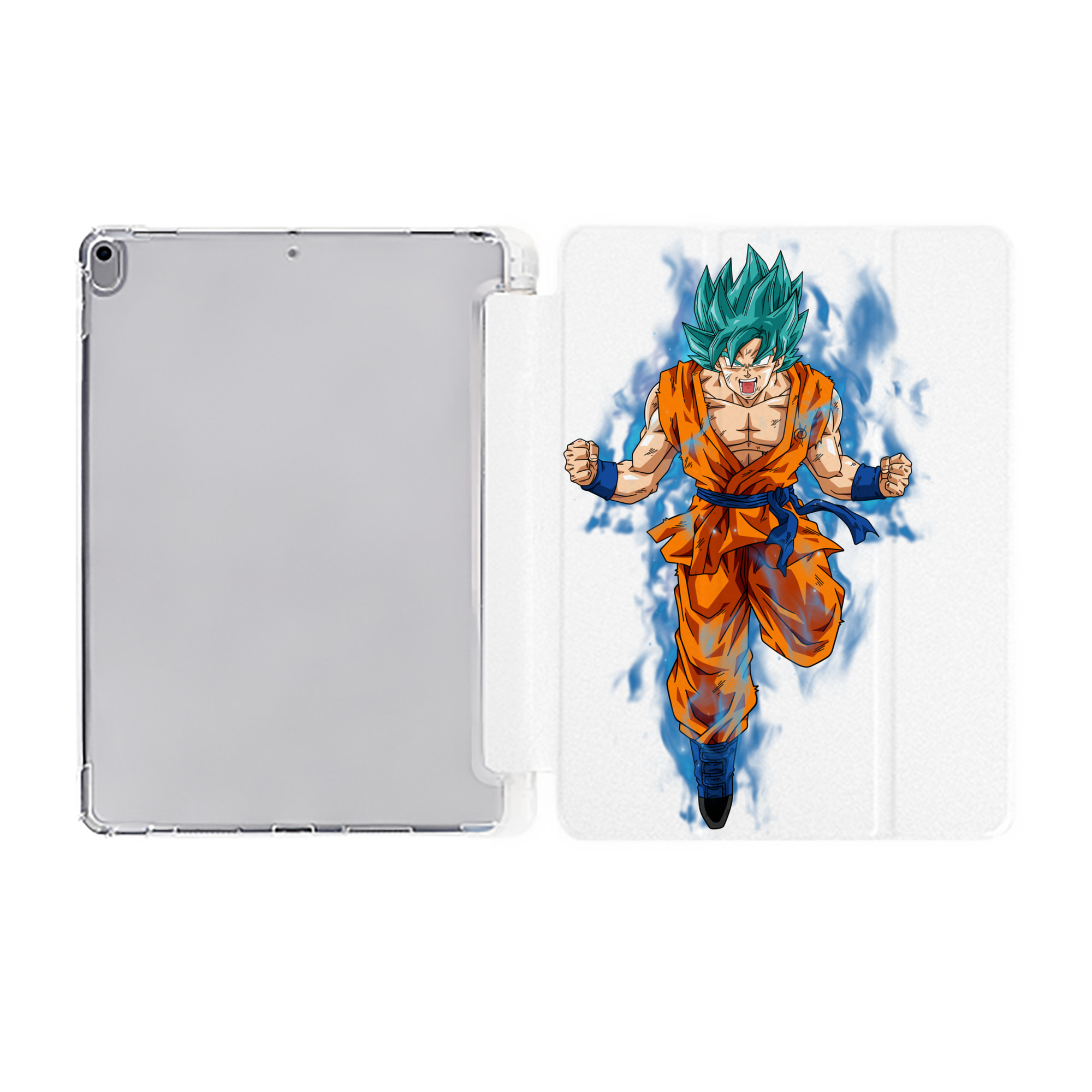 （画像用） ドラゴンボール 孫 悟飯（そんごはん）DRAGON BALL Son Gohan IPad ケース ペン収納付き 三つ折りスタンド PUレザー×シリコン 対応機種9.5/10.5/10.9インチ